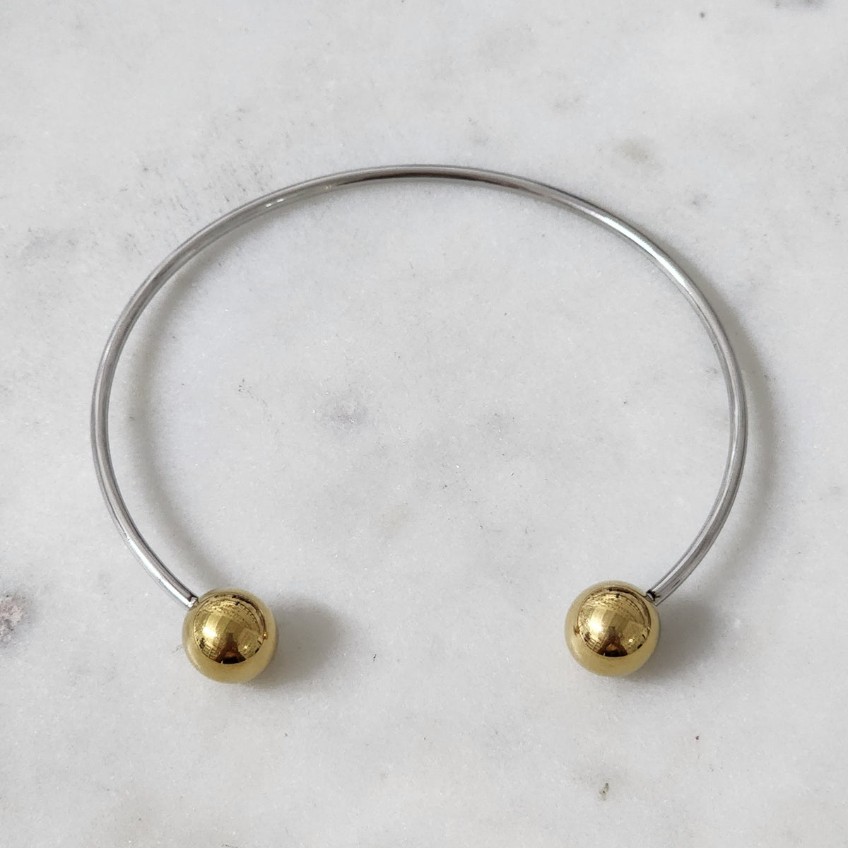 Duo Ball Cuff Pulsera