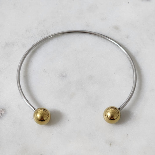 Duo Ball Cuff Pulsera