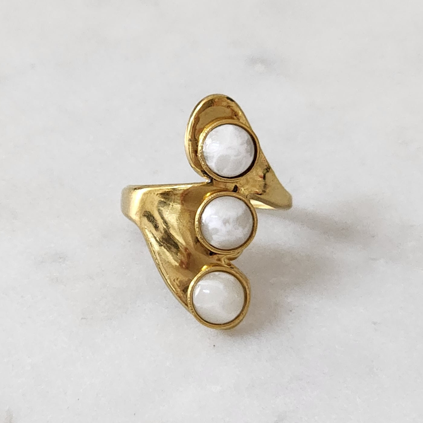 Gemstone White Sortija