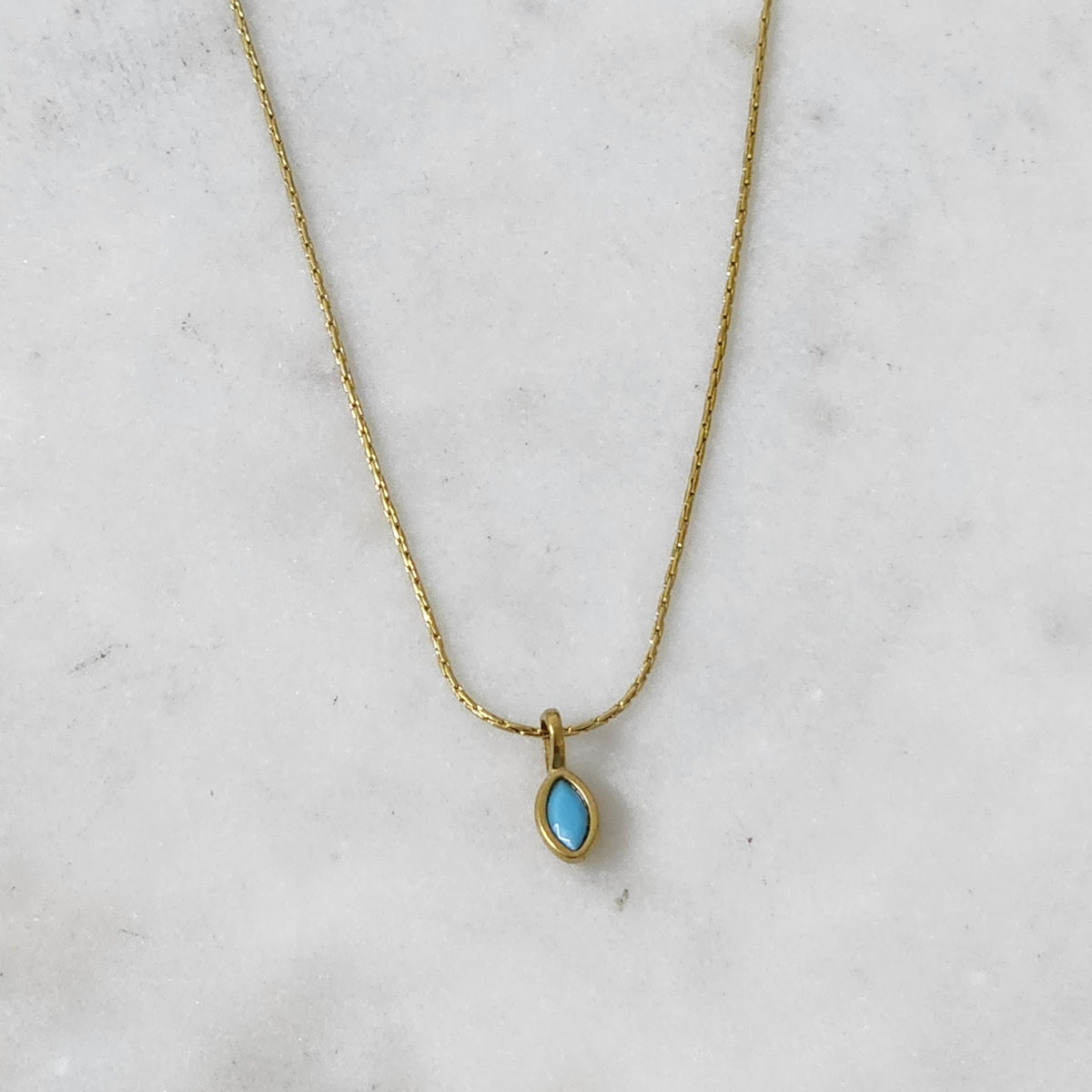 Turquoise Minimal Collar