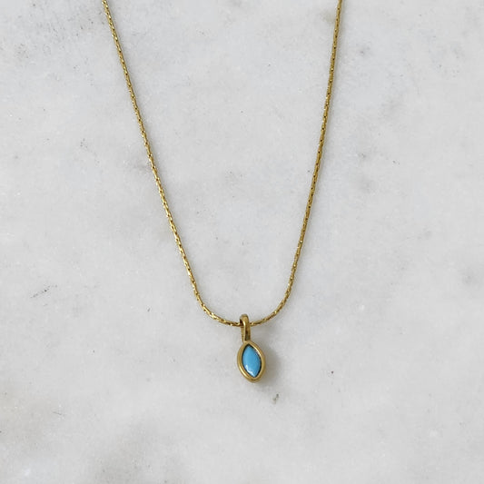 Turquoise Minimal Collar