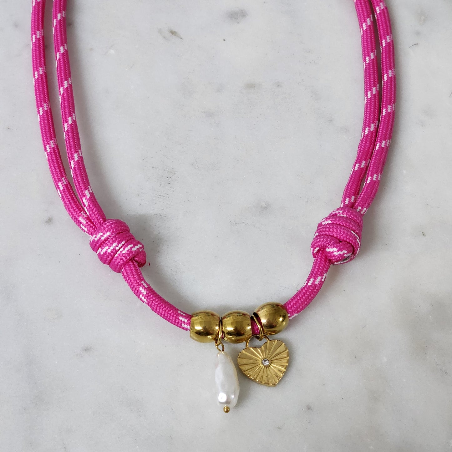 Pink Rope Collar