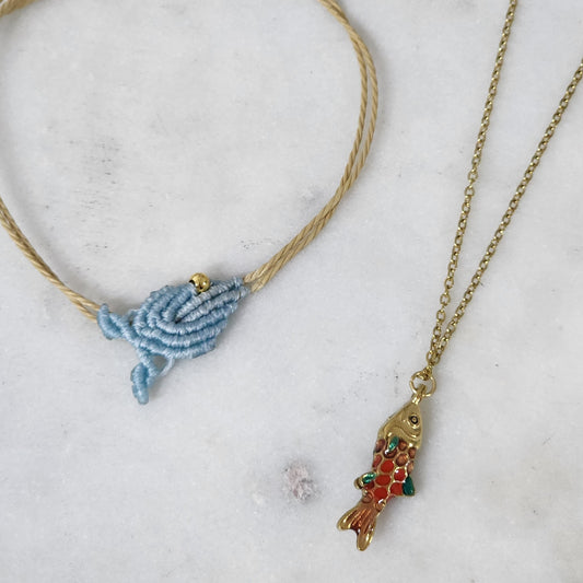 Fish Blue Pulsera