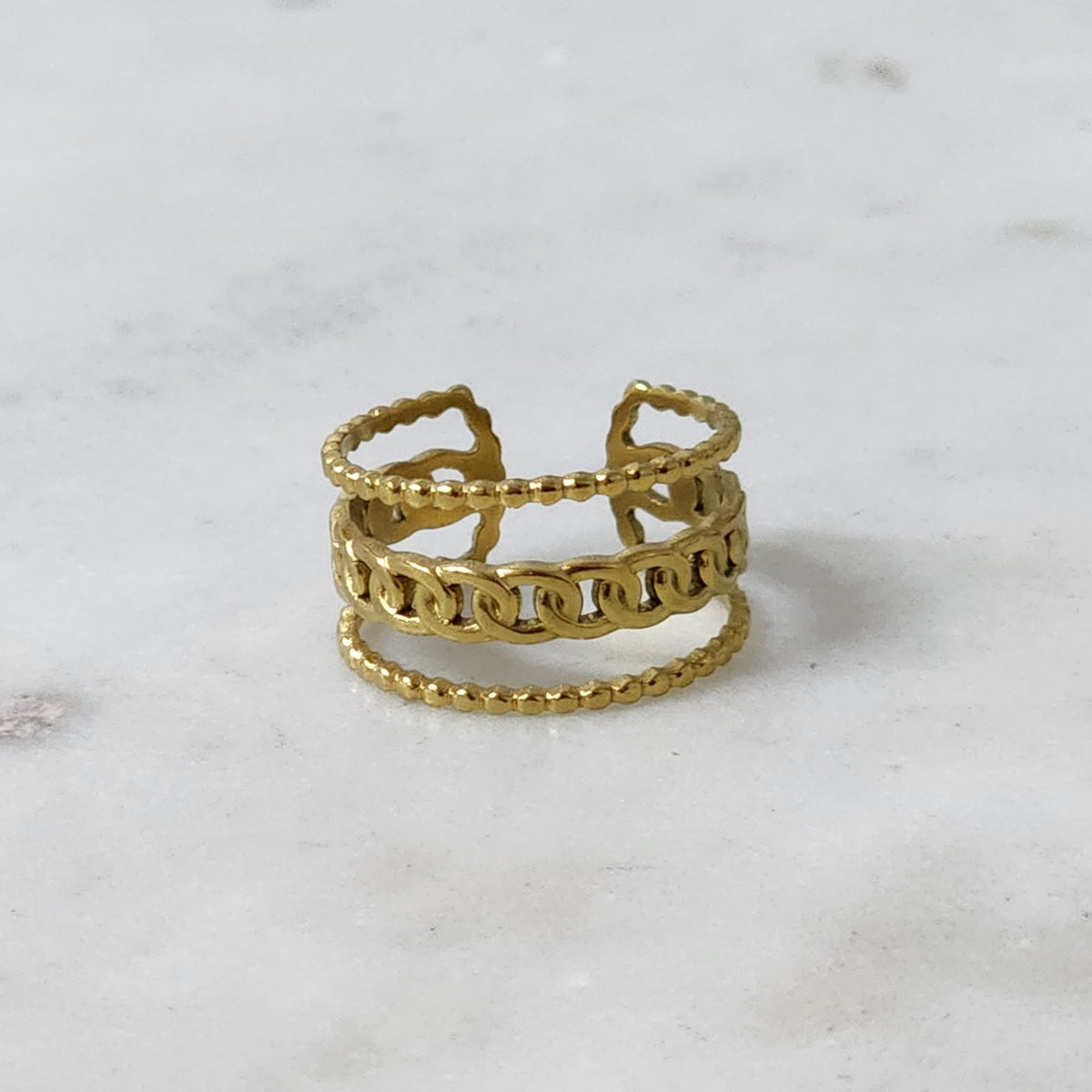 Cuban Chain Sortija